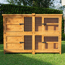 6ft Two Tier Rabbit Hutch - Two Hutches in One.
