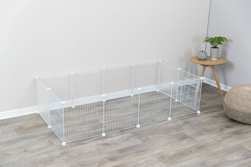 Indoor pen area for rabbits-large double pack & base.
