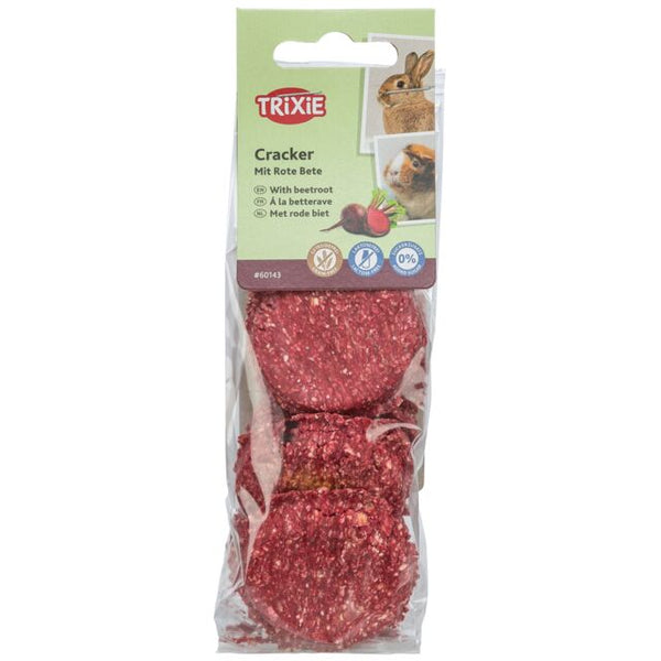 Cute Beetroot chew treat for rabbits and small pets. Crunchy nibble snack that supports natural tooth wear.