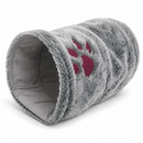 Reversible soft snuggle tunnel for rabbits, guinea pigs and ferrets, with a warm plush side and durable polycotton side.