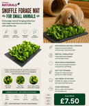 Soft felt snuffle forage mat for rabbits and small animals, designed for hiding treats, dried food and fresh herbs.