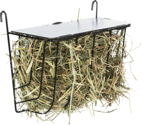 Metal Hay Rack With Lid -Clip On-two Sizes